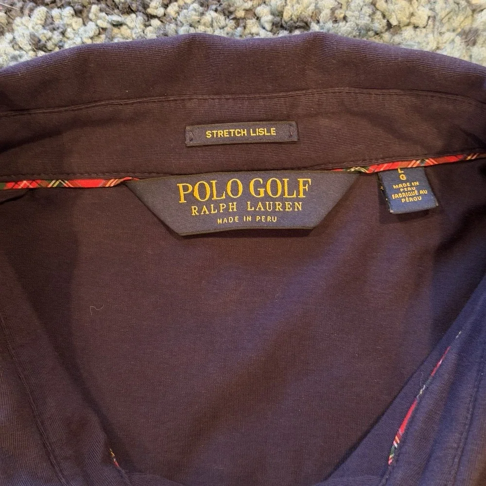 Polo Ralph Lauren Performance Polo Golf Shirt Men's Large Navy Blue